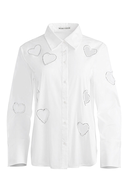 Finely Embellished Heart Shirt